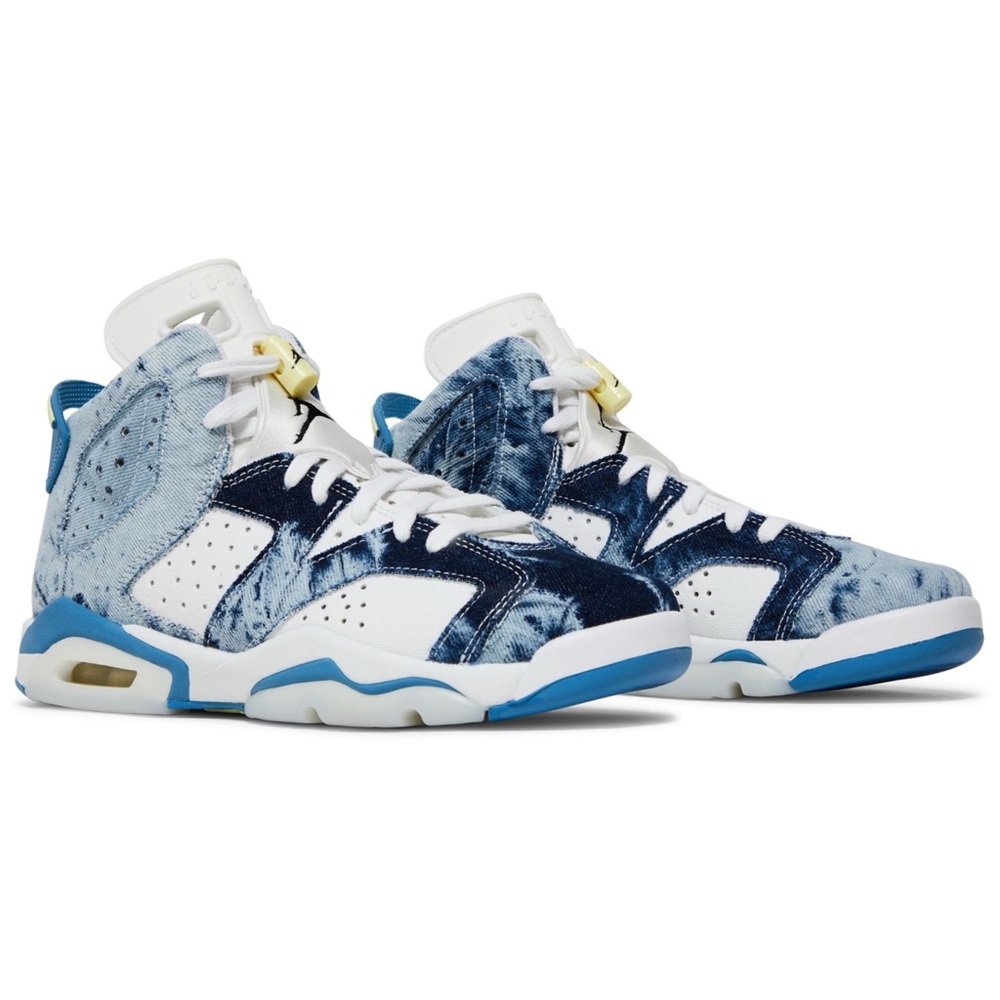 Nike Air Jordan 6 Retro Washed Denim (GS) Limited Edition Size 7 Youth 8.5 Women